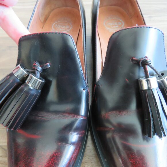 JEFFREY CAMPBELL Lawford Finch Leather Tassel Loafer Slip On Shoes EU 36 US 5.5 - Picture 8 of 15